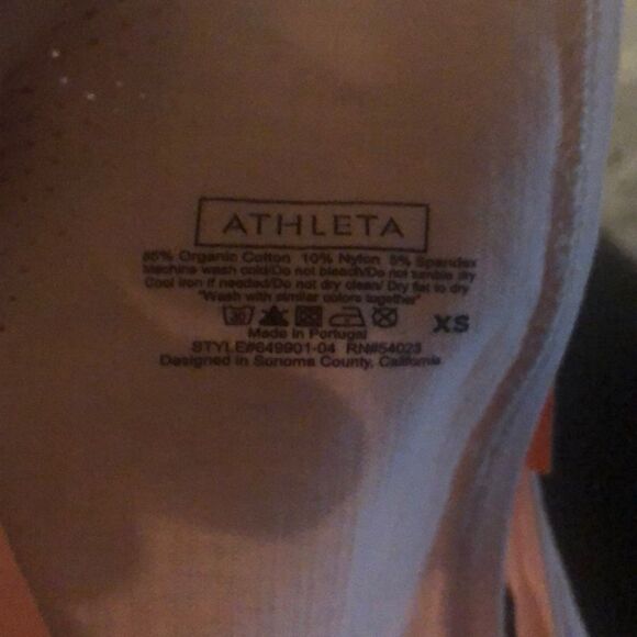 Athleta Pura Pink Textured Fitted Tank Top XS - Picture 4 of 4